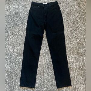 Abercrombie The 90s Straight Ultra High Rise Black Jeans